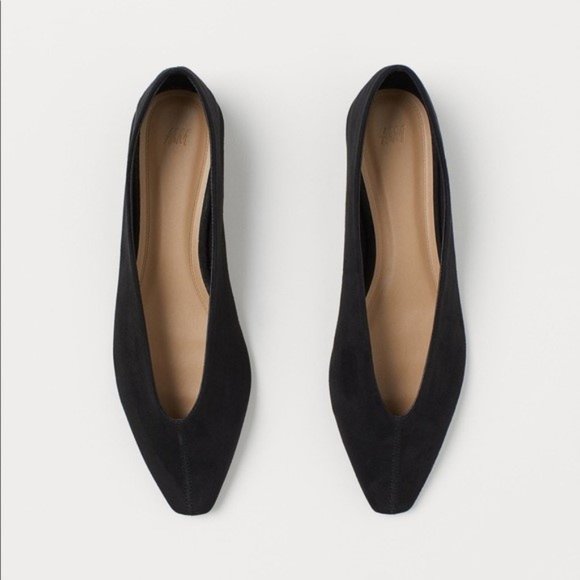 H&M black Ballet flats in faux-Suede size 37 / US 6 - Picture 9 of 10